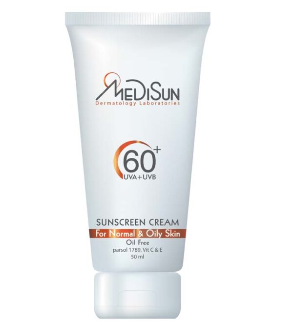 کرم ضد آفتاب مناسب پوست چرب و معمولی اس پی اف 60 مدیسان