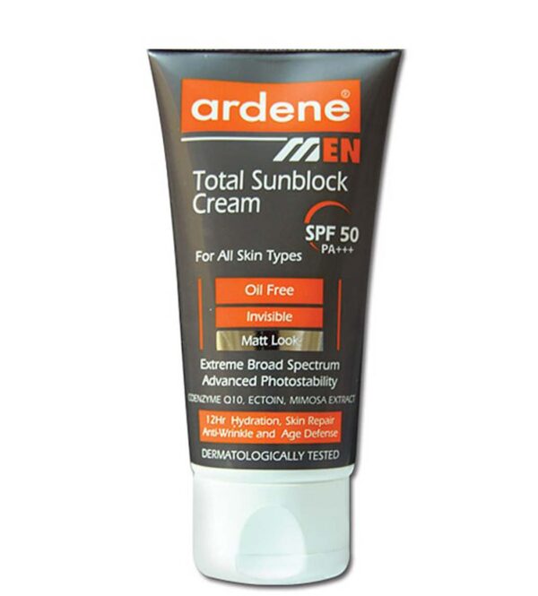 کرم ضد آفتاب فاقد چربی آقایان اس پی اف 50 آردن