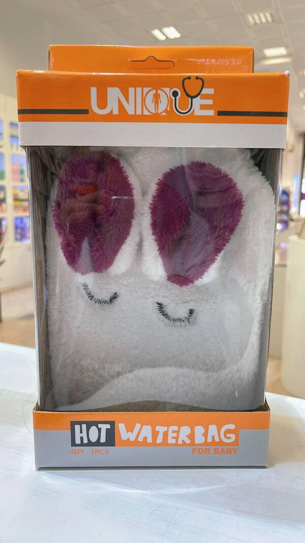 کیسه آبگرم کودک روکشدار سفید یونیک