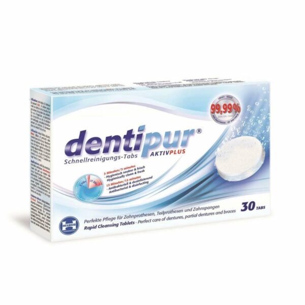 قرص تمیز کننده دندان مصنوعی دنتی پور