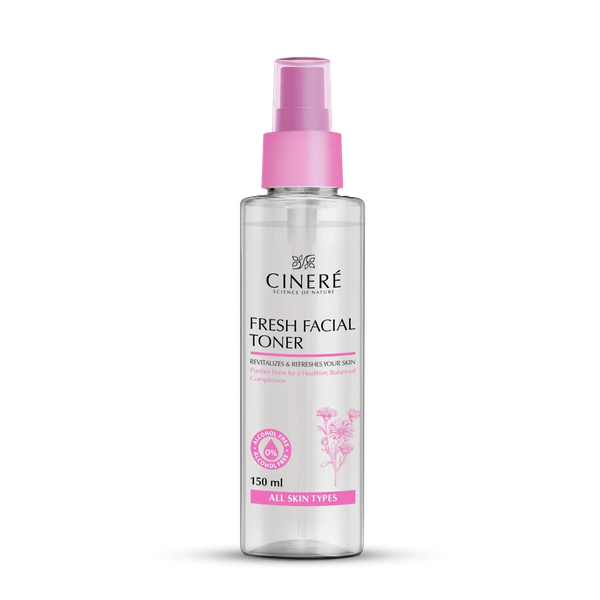 cinere-fresh-facial-toner-150ml تونر پاک کننده صورت سینره حجم 150 میلی لیتر مناسب انواع پوست