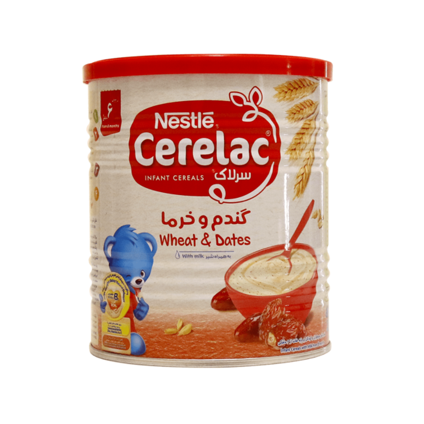 سرلاک گندم و خرما به همراه شیر نستله