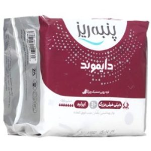 نوار بهداشتی بالدار و مشبک دایموند بزرگ پنبه ریز