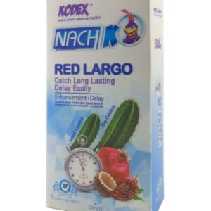کاندوم تاخیری خاردار کاکتوس قرمز لارگو 12 عددی کدکس