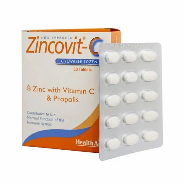 title% بهترین قرص بی خوابی و اضطراب قرص جویدنی زینکوویت ث هلث اید Zincovit C