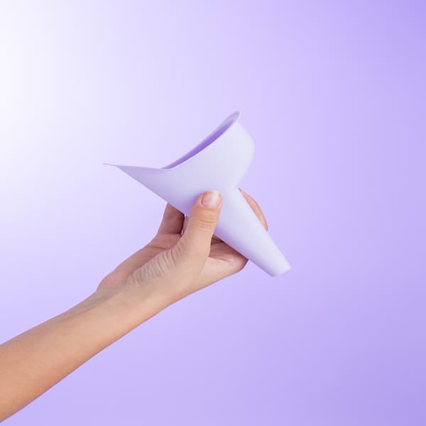 قیف ادرار سیلیکونی بانوان بنفش