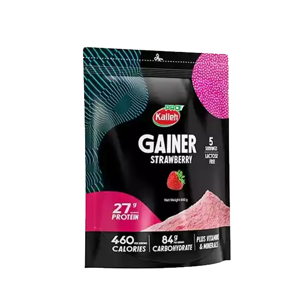 Gainer-Kalleh-650-gr گینر کاله 650 گرمی با طعم توت فرنگی