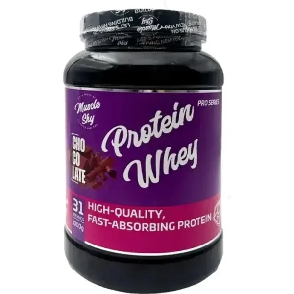 muscle-sky-protein-whey-chocolate-1000g پودر پروتئین وی ماسل اسکای 1000 گرم با طعم شکلات - تصویر 1