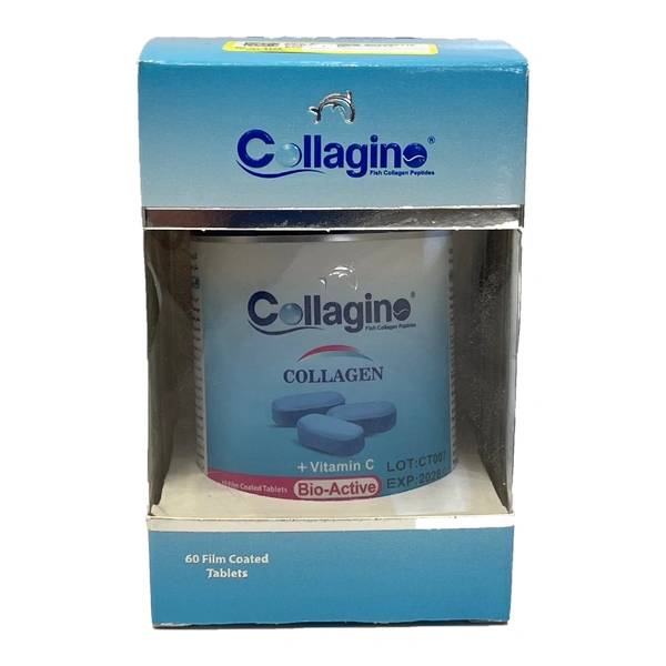 Collagino Supplement Bottle - Marine Collagen Peptides for Skin and Joint Support