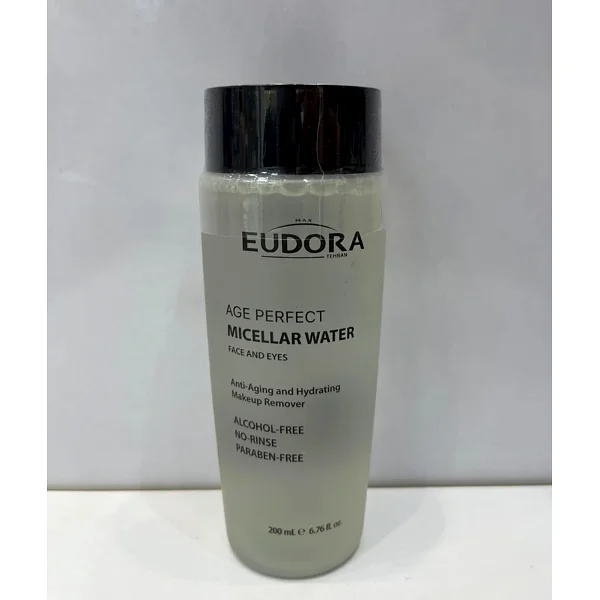 Eudora_Micellar_Water میسلار واتر ضد پیری و آبرسان ادورا مکس ۲۰۰ میل مدل ایج پرفکت